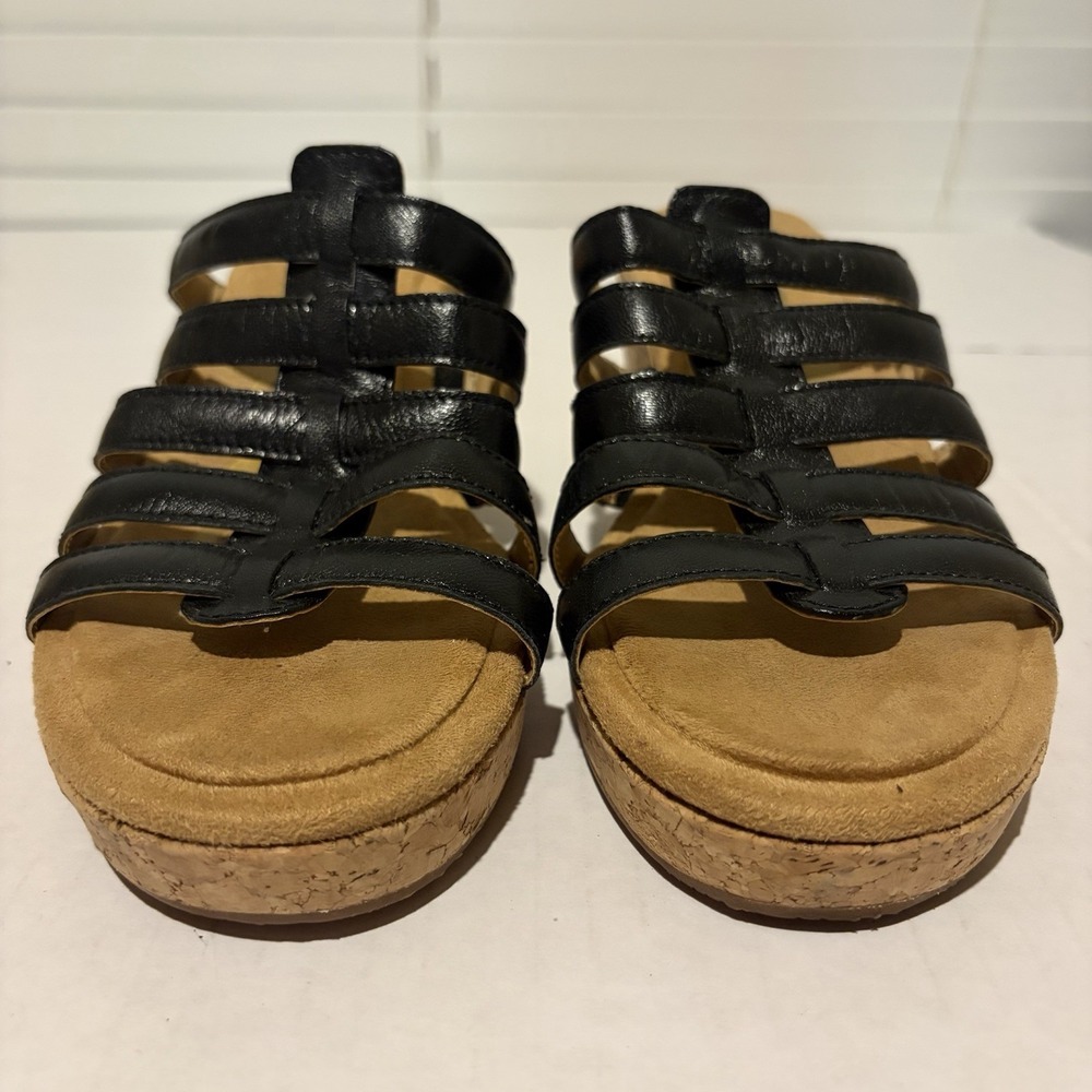 Hush Puppies Bounce Women's Ladies Heeled Sandals Black Size 8 Worn Once - Picture 4 of 4